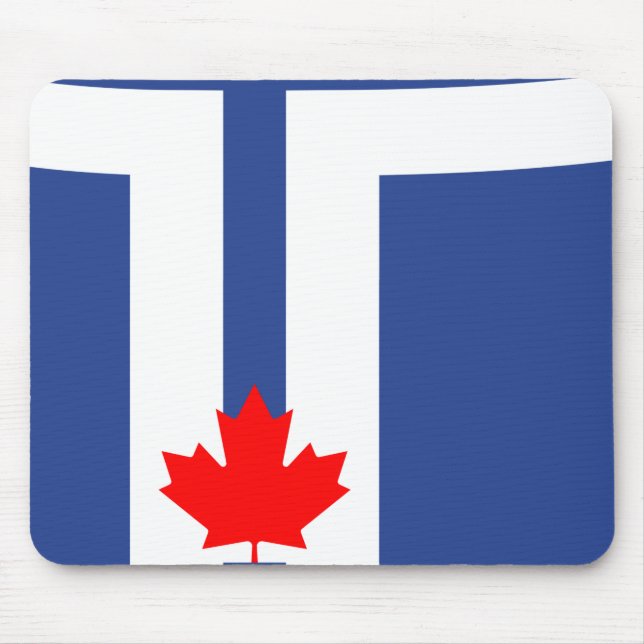 Mousepad com a Bandeira de Toronto, Canadá (Frente)