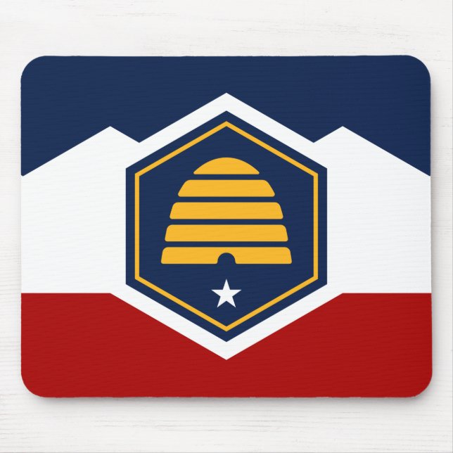 Mousepad com a Bandeira de Utah, EUA (Frente)