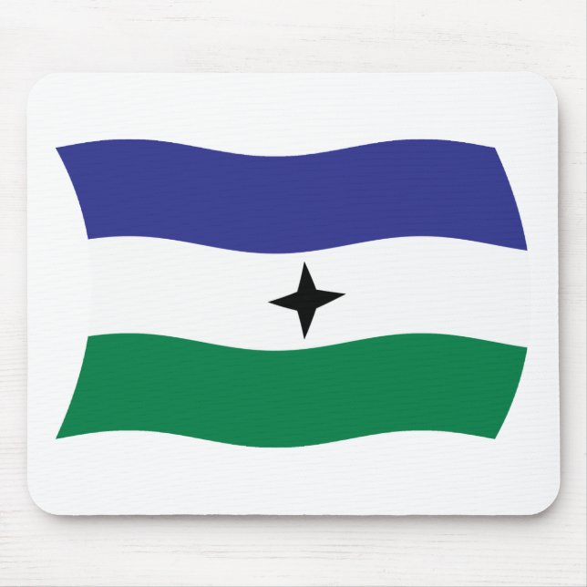 Mousepad com a Bandeira Nacionalista Bubi (Frente)