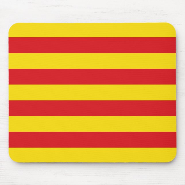 Mousepad com bandeira da Catalunha (Frente)