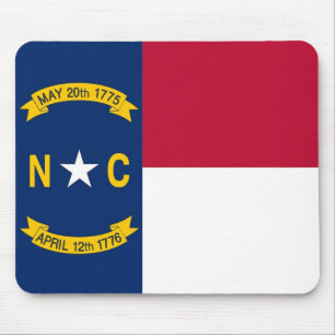 Mousepad com Bandeira do Estado da Carolina do Nor