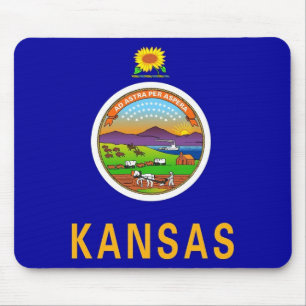 Mousepad com Bandeira do Estado do Kansas - EUA