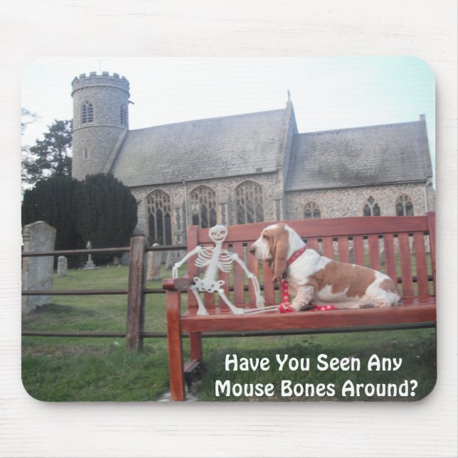 Mousepad Com Caça-Basset Na Bela Igreja (Frente)