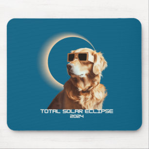 Mousepad Com Cachorro Golden Retriever Engraçado Eclipse So