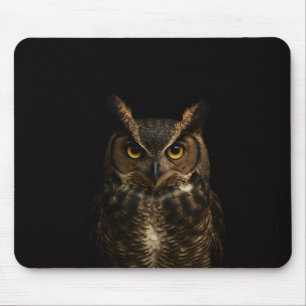 Mousepad com Coruja do Olho Dourado