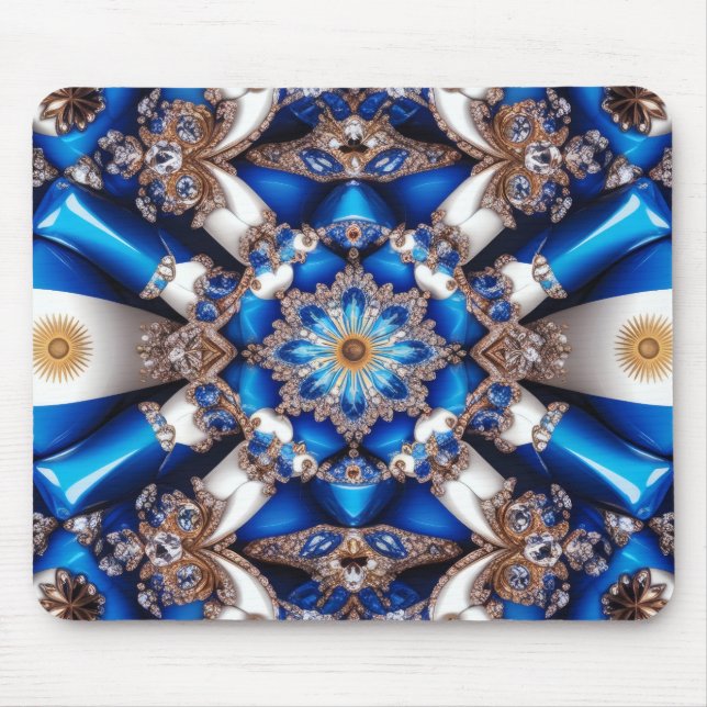 Mousepad com Design argentino de cores (Frente)