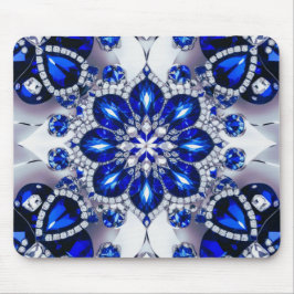 Mousepad com Design de cor branca azul