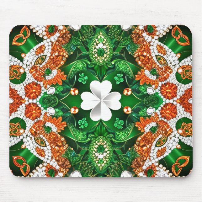 Mousepad com Design de cores da Irlanda (Frente)