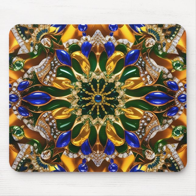 Mousepad com Design de cores do Brasil (Frente)