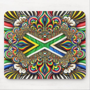 Mousepad com Design de cores sul-africanas