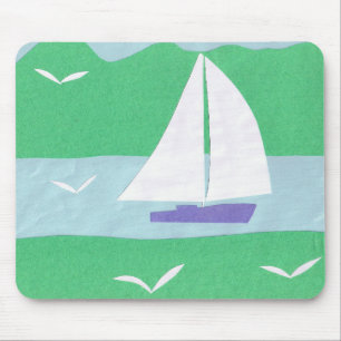 Mousepad com Design de veleiro