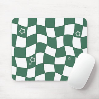 Mousepad com Design Verde Distorcido