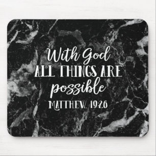 Mousepad Com Deus todas as coisas são Possíveis Bíblias