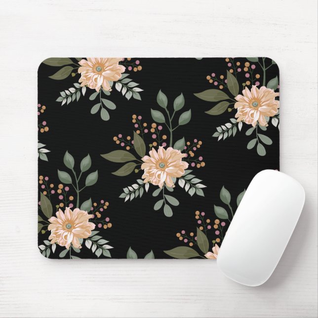Mousepad com Estampa Floral (Com mouse)