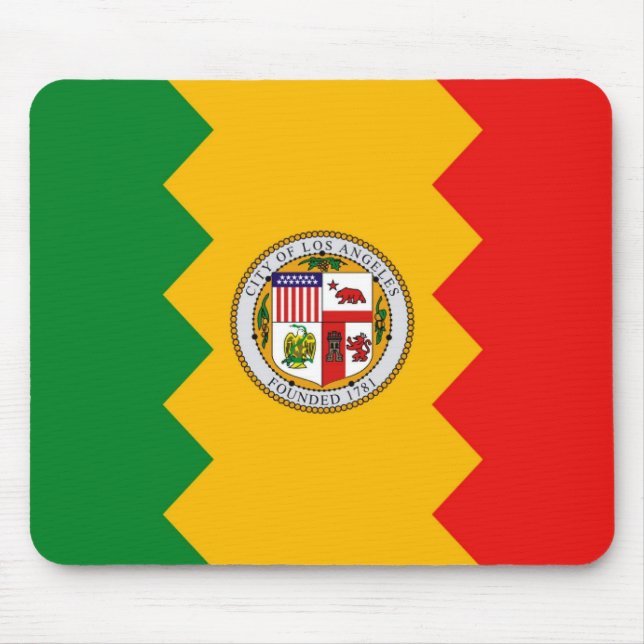 Mousepad com Flag de Los Angeles, Califórnia (Frente)