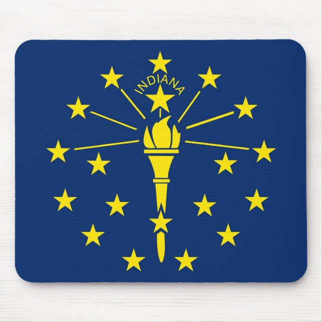 Mousepad com Flag of Indiana State - EUA (Frente)