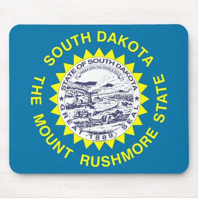 Mousepad com Flag of South Dakota State - EUA (Frente)