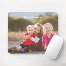 Mousepad com Foto Personalizada da Família