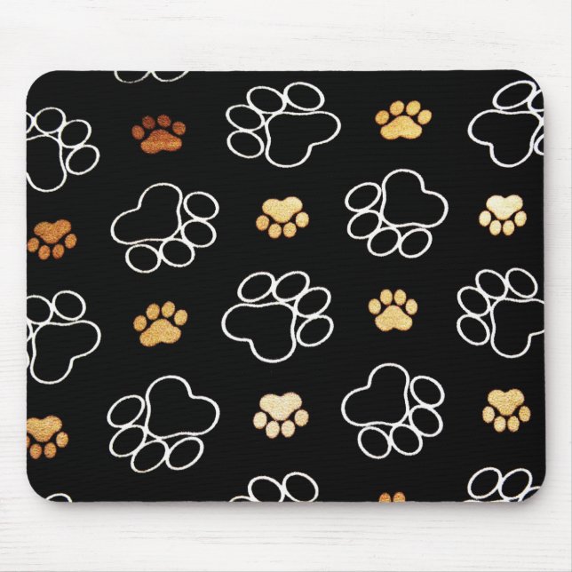 Mousepad com impressões de pata (Frente)