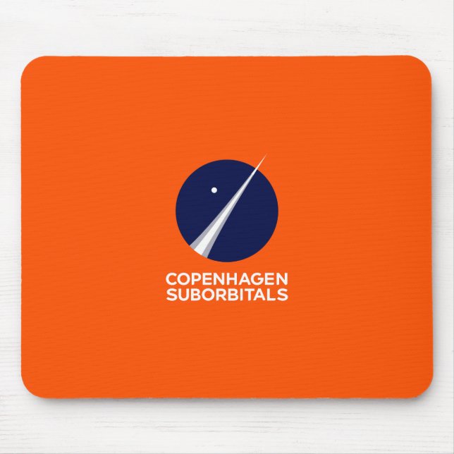 Mousepad com logotipo de Copenhaga Suborbitals (Frente)