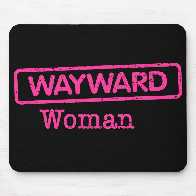 Mousepad com logotipo de woman rosa (Frente)