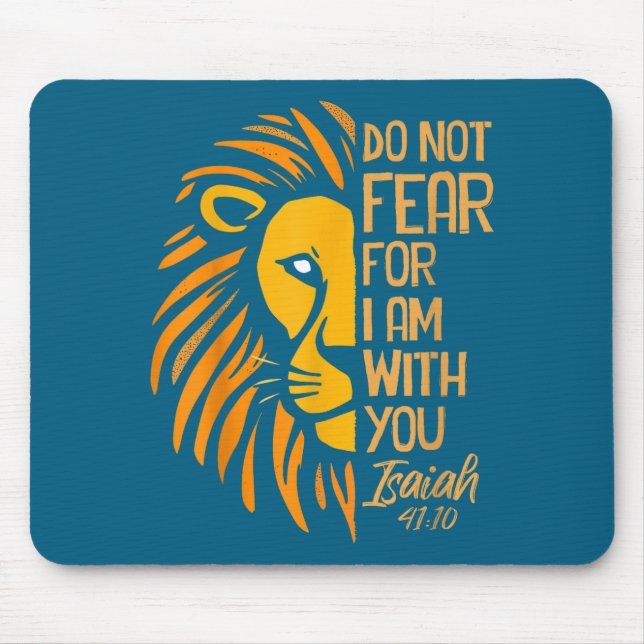 Mousepad Com Não Temer Sou Leão Cristão (Frente)