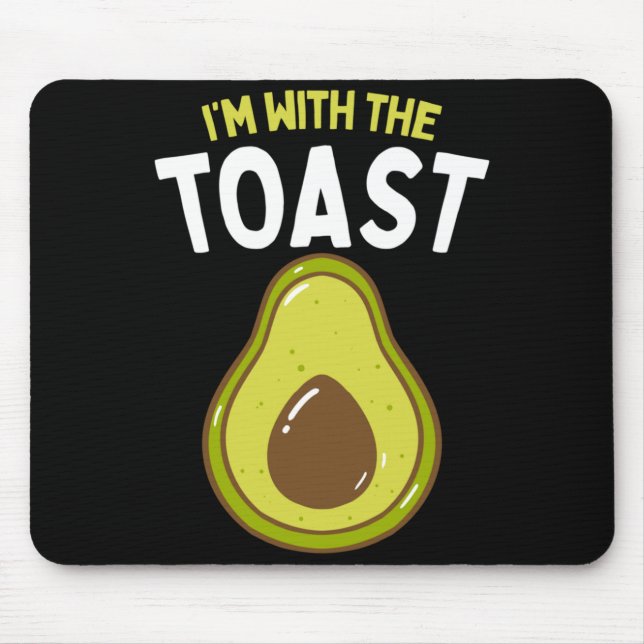 Mousepad Com O Abacate Tostado Fácil Correspondência De Hal (Frente)