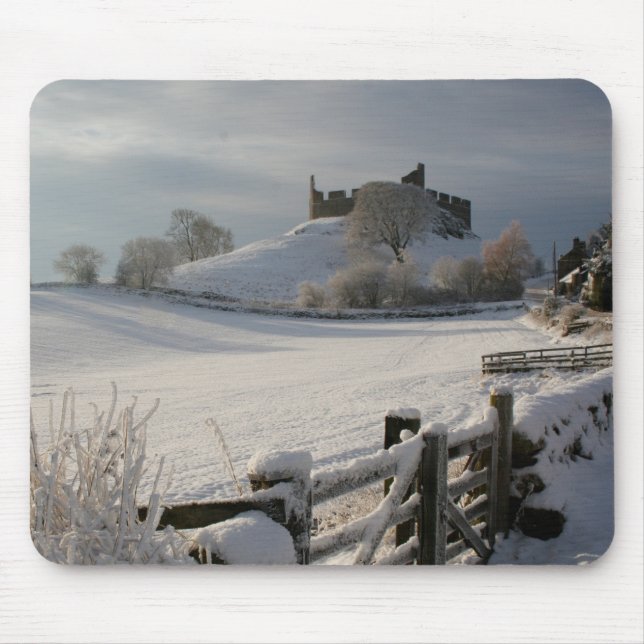 Mousepad com o castelo de Hume no inverno (Frente)