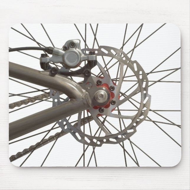 Mousepad com o cubo de roda da bicicleta (Frente)
