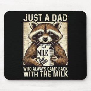 Mousepad Com o leite Dia dos Pais Papai Marido Retro Antigo