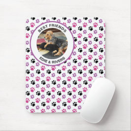 Mousepad com Pegadas de Cachorro Fofo