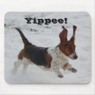 Mousepad com salto de Basset Hound "Yippee "
