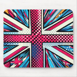 Mousepad com union jack estilizado