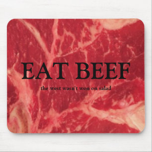 Mousepad COMA A CARNE, o oeste não foi ganhado no salad.