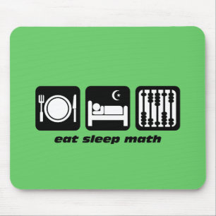 Mousepad coma a matemática do sono
