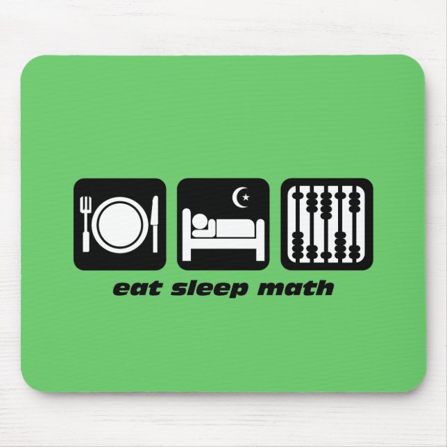 Mousepad coma a matemática do sono (Frente)