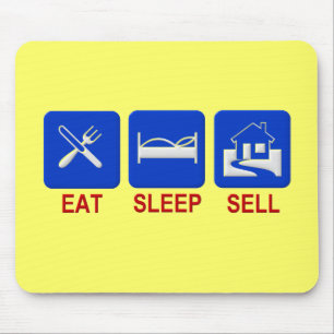 Mousepad Coma a venda do sono clara