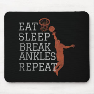 Mousepad Coma Ankles de Quebra do Sono Repetir Diversão de