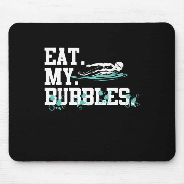 Mousepad Coma As Minhas Bolhas Engraçada Nadando Presente N (Frente)