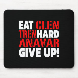 Mousepad Coma Clen - Tren Duro - Nunca Desista do Bodybuild