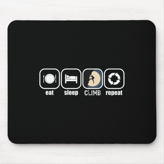 Mousepad Coma, Dormir, Escalar, Repetir - Escalada Divertid (Frente)