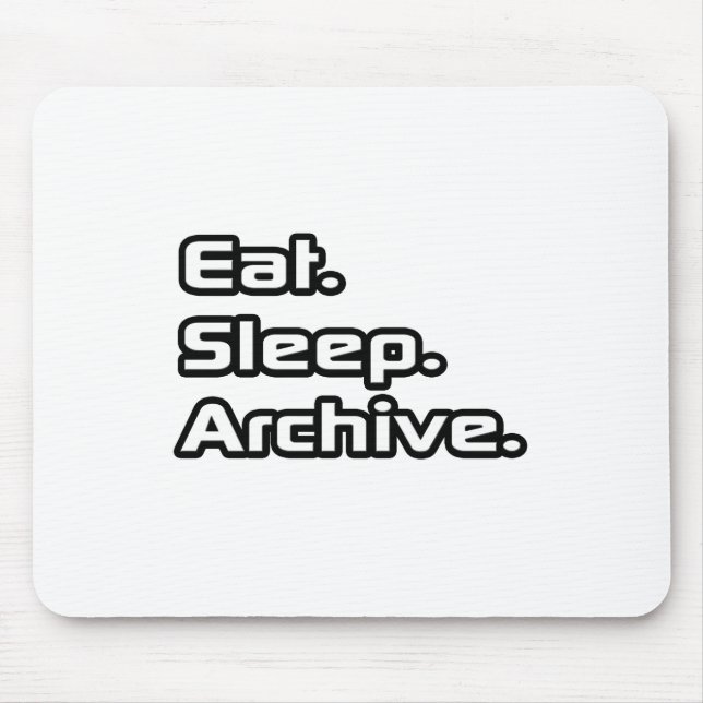 Mousepad Coma. Durma. Arquivamento. (Frente)