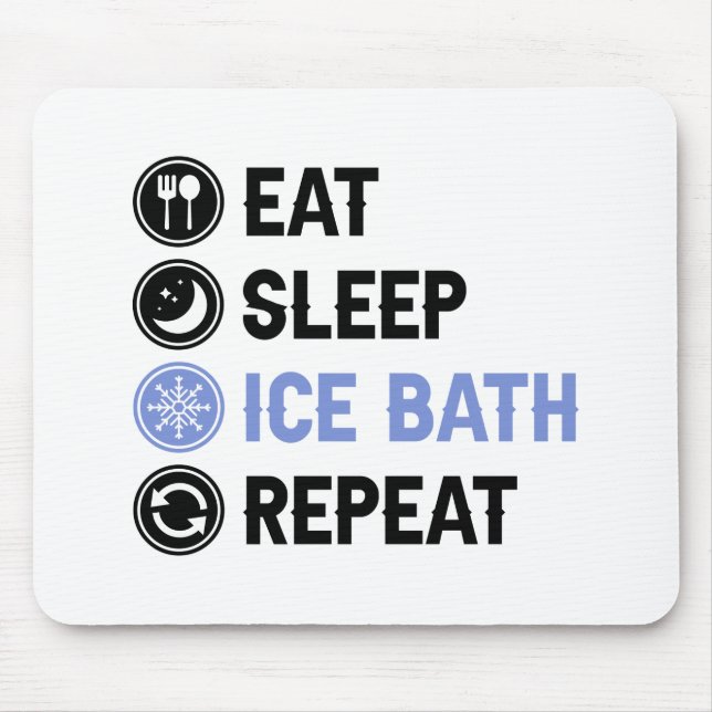 Mousepad Coma Gelo Do Sono Bath Wim Seu Chá Frio Iceman (Frente)