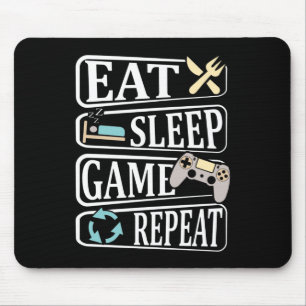 Mousepad Coma Jogo Sono Repita