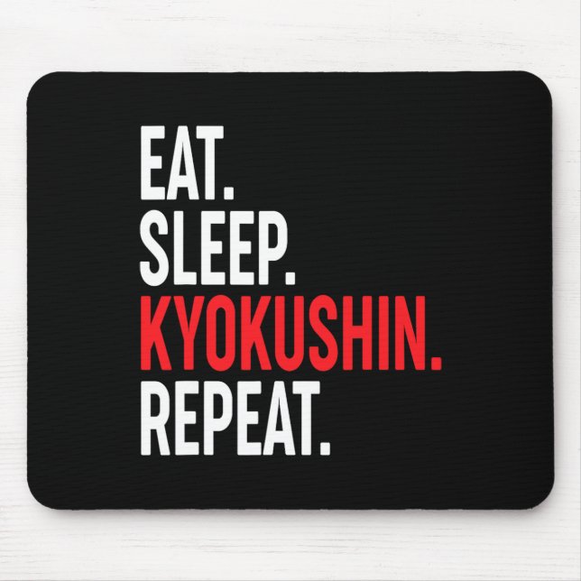 Mousepad Coma Kyokushin Repita Karatê Japonês Kung Fu (Frente)