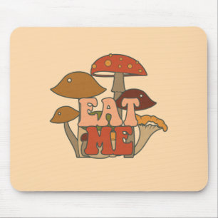 Mousepad "Coma-Me" - Design de Cogumelo Whimsical