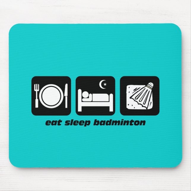 Mousepad coma o badminton do sono (Frente)
