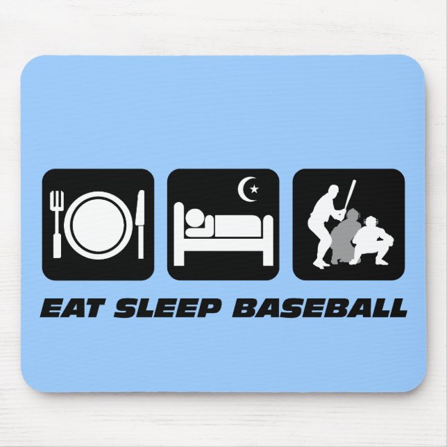 Mousepad Coma o basebol do sono (Frente)
