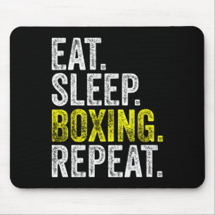 Mousepad Coma o Boxing Repetit Boxer Fighter Fighting Wor