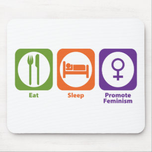 Mousepad Coma o sono promovem o feminismo